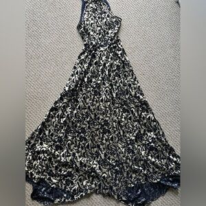 Foil Floral Dress